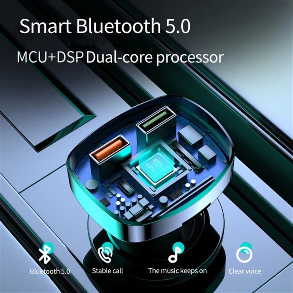 Car Bluetooth Mp3 Player Hands Free Call Voice Broadcast Pd Fast Charging Usb Flash Drive