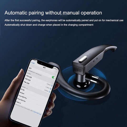 Ear hanging Bluetooth earphones, single ear wireless car call noise cancelling earphones, ear hanging type