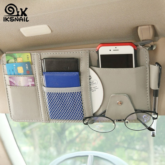 Car Sun Visor Organizer for Cards, Glasses & Documents