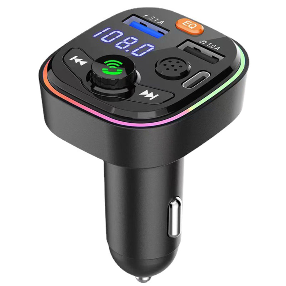 Car Bluetooth Mp3 Player Hands Free Call Voice Broadcast Pd Fast Charging Usb Flash Drive