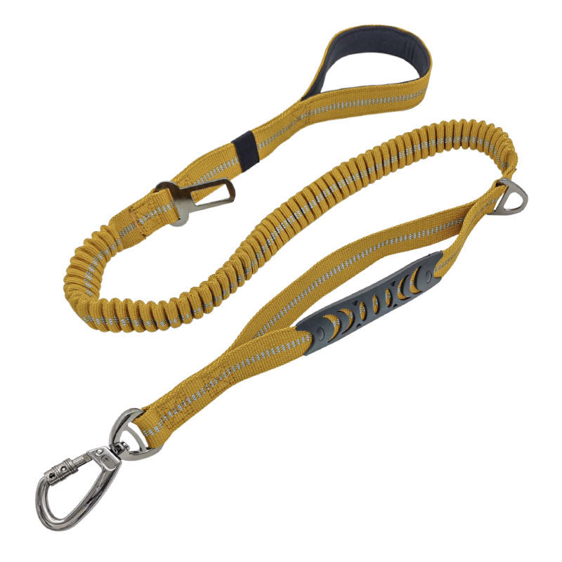 New Pet Dog Car Seat Belt Dog Rope Reflective Explosion-Proof Red Car Medium And Large Dog Leash