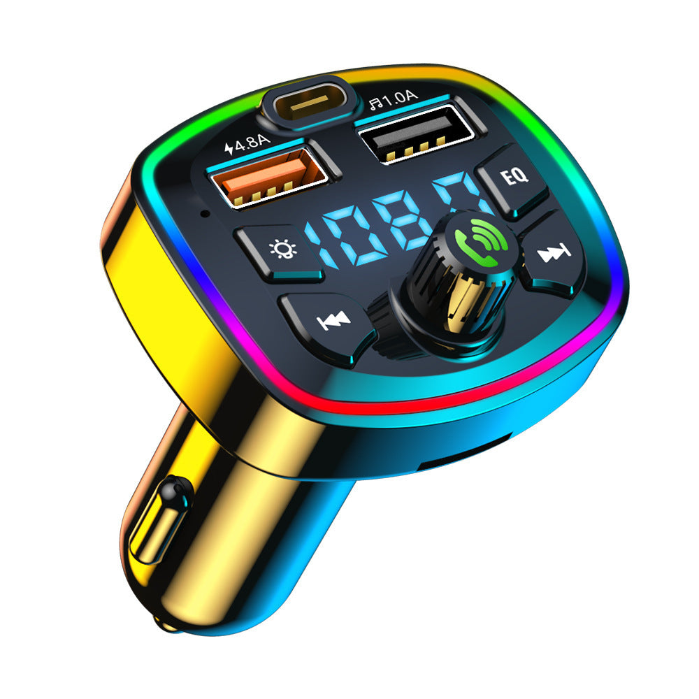 Car Bluetooth Mp3 Player Hands Free Call Voice Broadcast Pd Fast Charging Usb Flash Drive